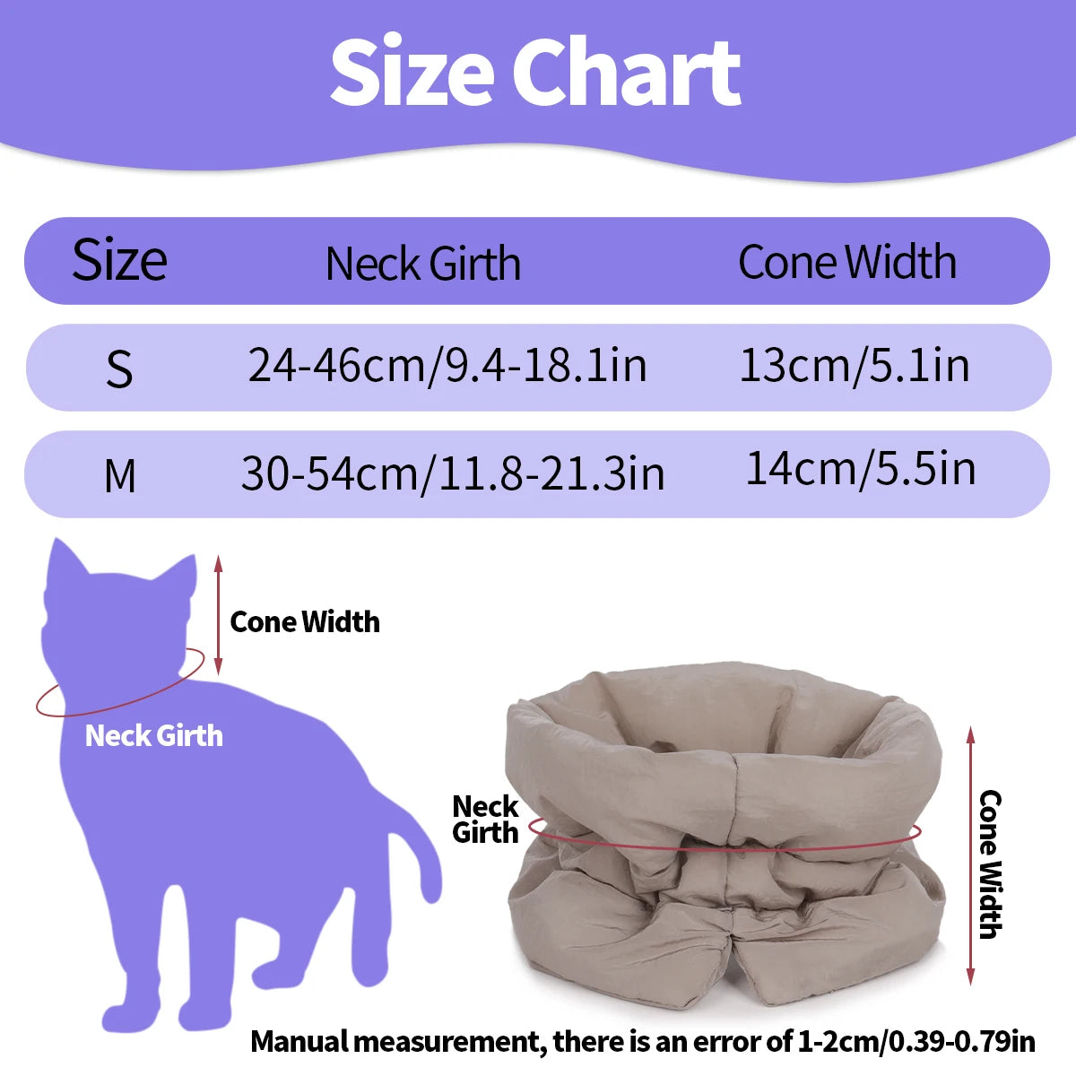 A colorful and fashionable pet warm collar and waterproof scarf for cats to prevent licking and biting after sterilization surge